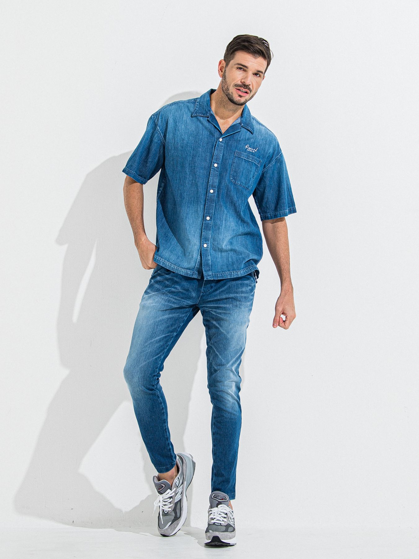 【予約品 】ZACK HALF DENIM SHIRT / ザックハーフスリーブデニムシャツ / ダークインディゴ