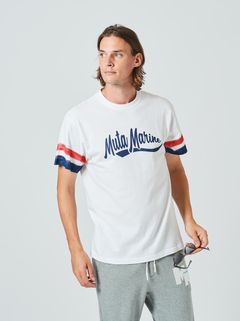 【予約～4/23火曜締切】 Hand Line Paint Tee / Tシャツ / ホワイト  【Acanthus×muta】2024 6月上旬～上がり予定分