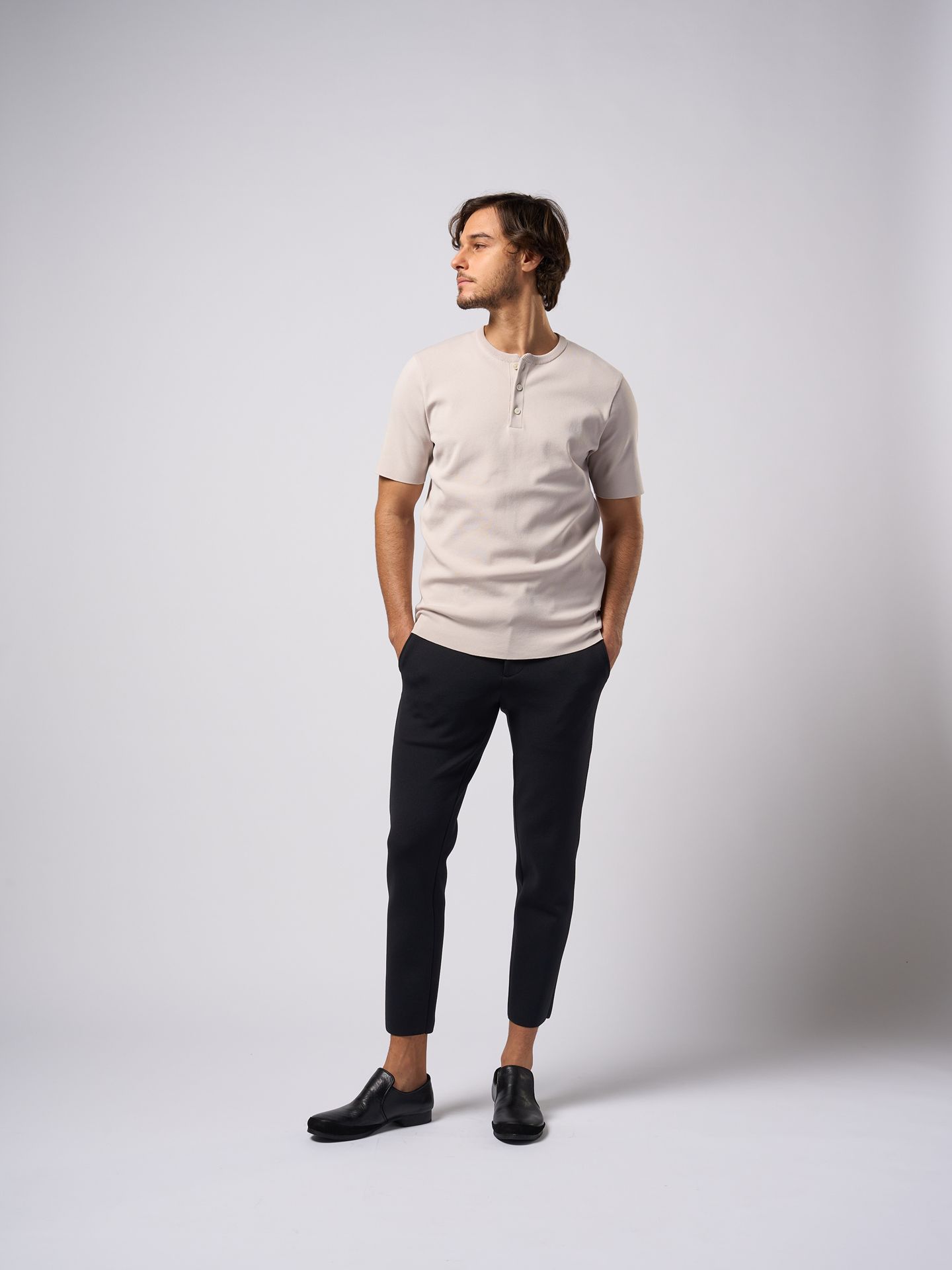 【予約品9月19日 10時締め】 ct surf henley S/S / ニットソー / アイスグレー
