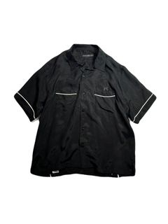 【予約品 8月10日(日) 締切 】BOWLING SHIRT CRY / ボーリング シャツ / クリスタル ブラック