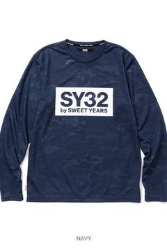 EMBOSS CAMO BOX LOGO 長袖Tシャツ 【SY32 by SWEET YEARS】