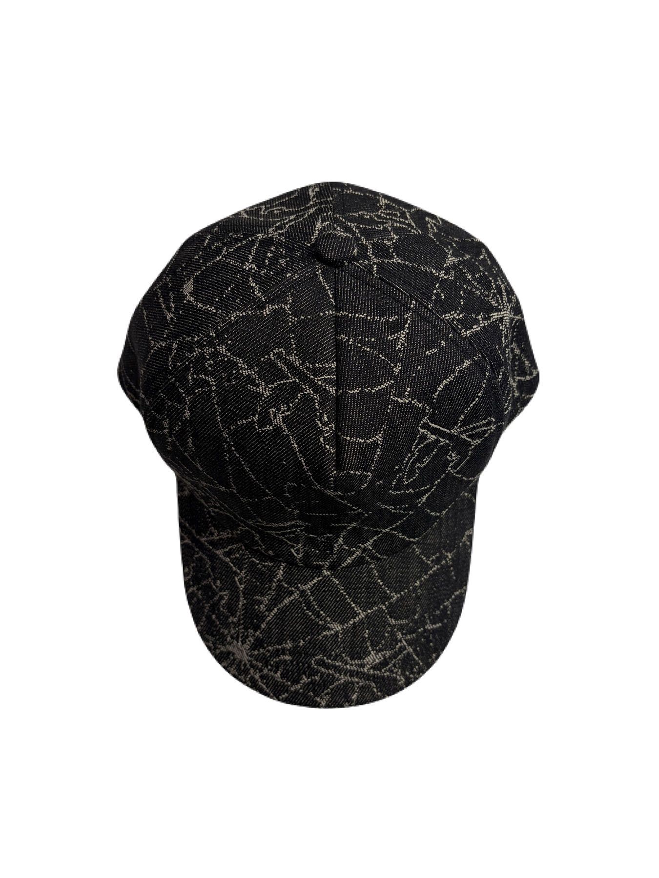 【予約品 3月9日(月) 18:00 締切】SPIDER JQ DENIM CAP / スパイダージャガードデニム ベースボールキャップ / ブラック