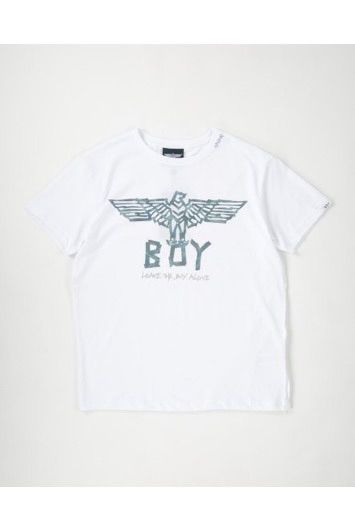 METALIC EAGLE T-SHIRTS / White 【BOY LONDON】