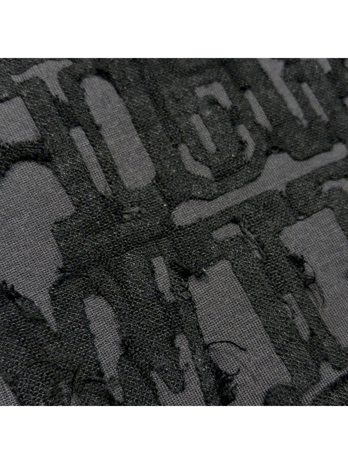 【予約品 3月9日(月) 18:00 締切】WO/JER S/TEE GAUZE / ウールジャージ ガーゼプリント Tシャツ / グレー