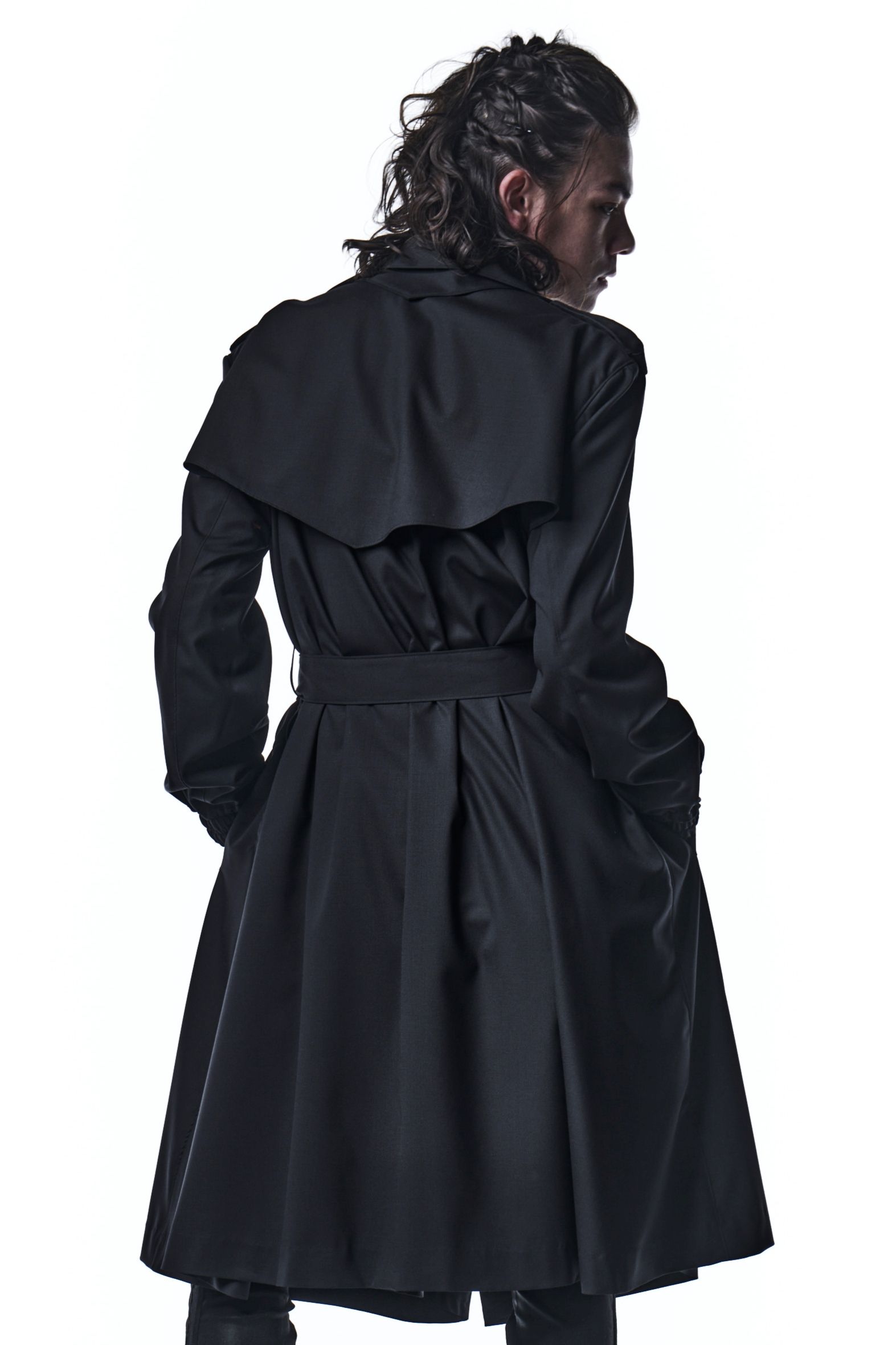 kiryuyrik - 《予約品》 DrapCoat コート TWS Tropical / Black kiryuyrik - 《予約品》 DrapCoat コート TWS Tropical / Black