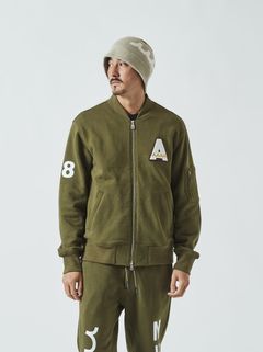 (予約品) muta Sweat MA-1 / MA-1ジャケット / オリーブ 【Acanthus×muta】 10月上旬頃入荷予定