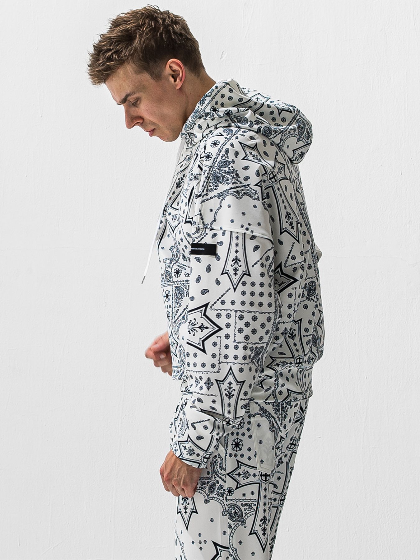 【予約品 9月6日(日) 締切】OVER HOODIE / トリコット オーバーパーカー / クロスホワイト