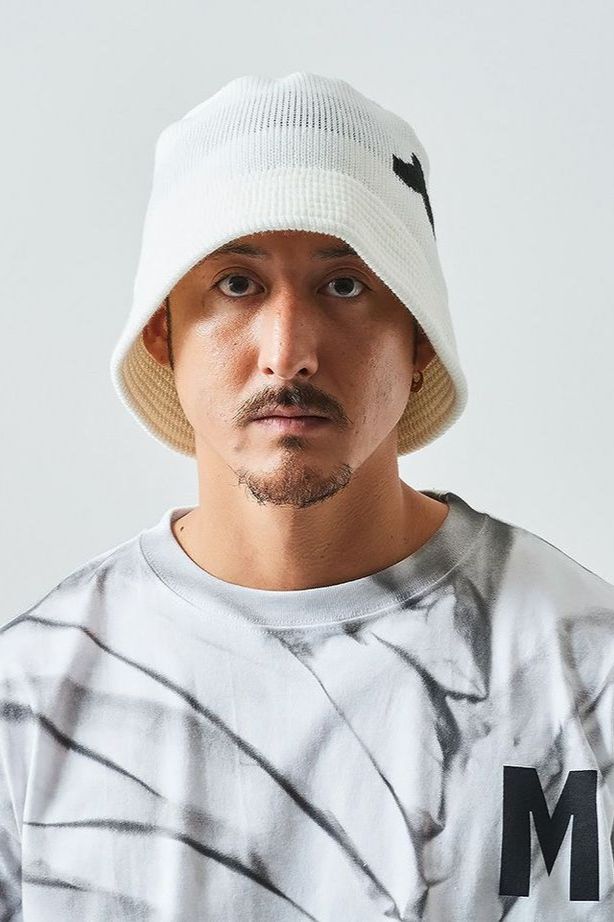 ACANTHUS×muta MARINE / アカンサス×ムータマリン / ハット / muta Logo Knit Bucket Hat / WHITE