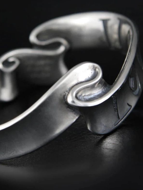 Message On Ribbon Bangle LOVE S