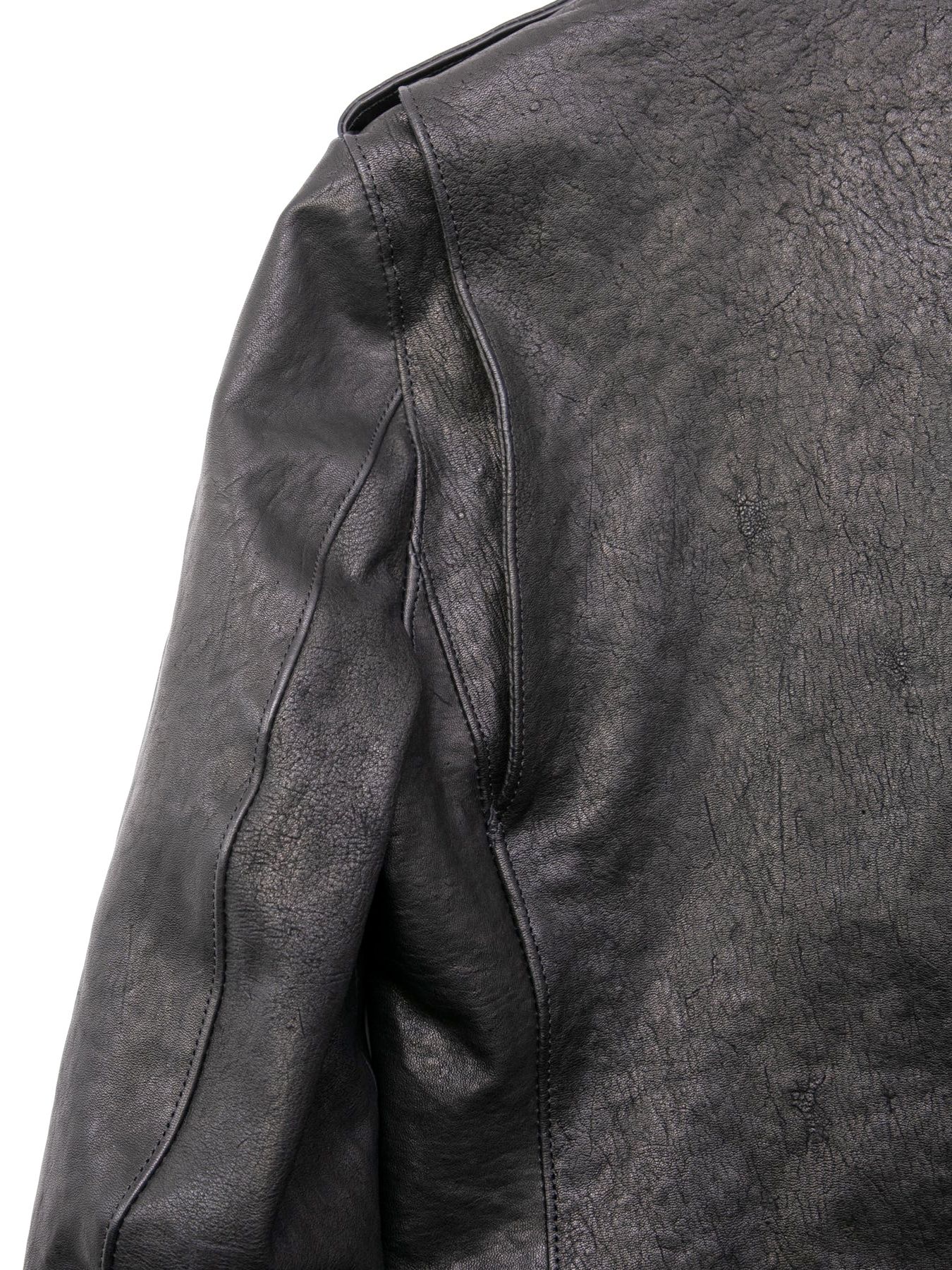 【予約品 4月6日(月) 締切】Pit Vegetable Full Tanned Shrinked Horsehide Double Riders / フルタンニン ピット鞣し シュリンクホースハイド ダブルライダース / JOEY