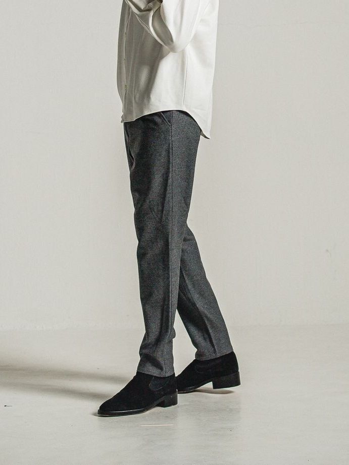 《予約9月1日18時締め》 PAT WIDE EASY PANTS  / カシミアウールパンツ / グレー