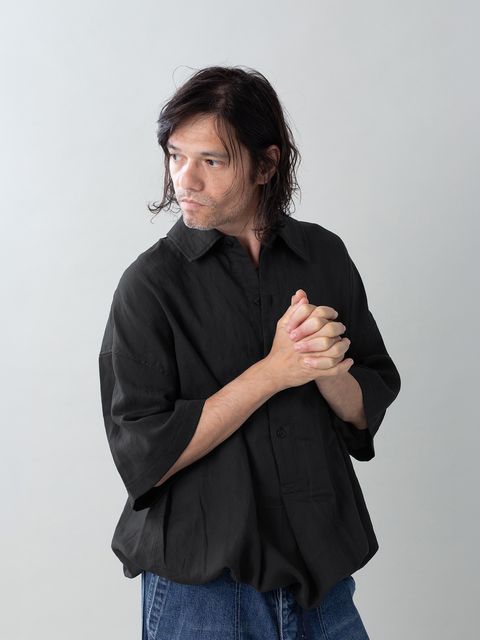 【予約品 5月6日(水) 締切】PLISSE-SHIRTS / ワークシャツ / ブラック