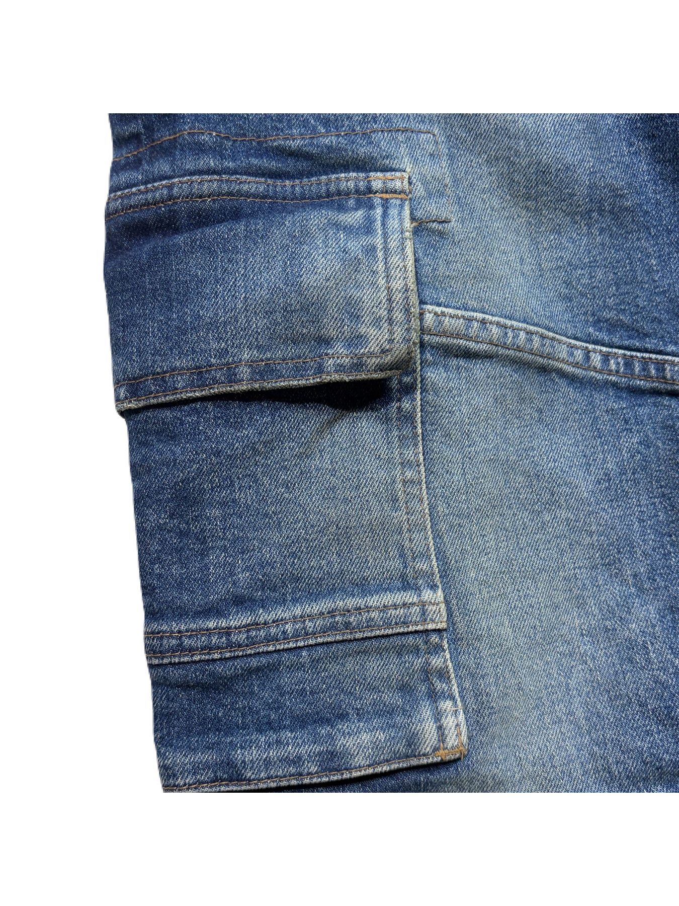 【予約品 8月23日(日) 締切】STRECH DENIM CARGO/P / ブルー