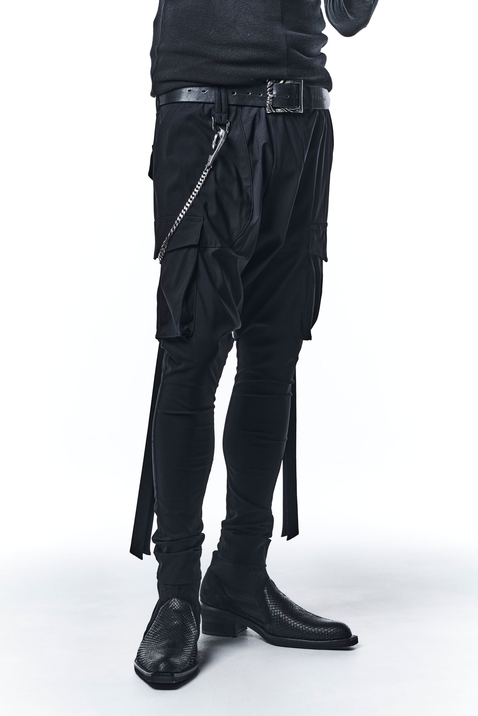《予約品》 SaruelCargoPants カーゴパンツ HighTensionJersey / Black 【kiryuyrik】 8月入荷予定