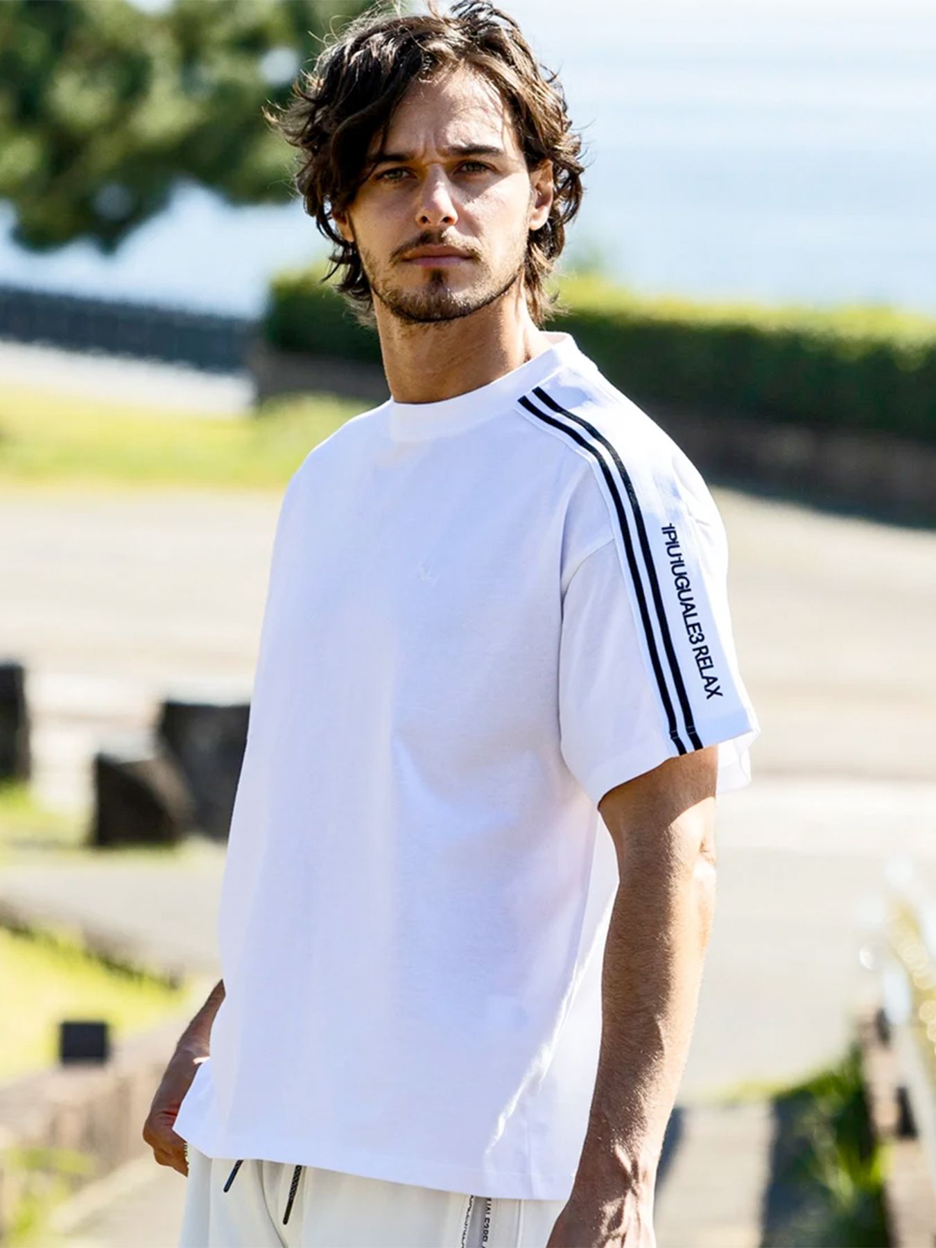 ジャージーラインTシャツ / ホワイト