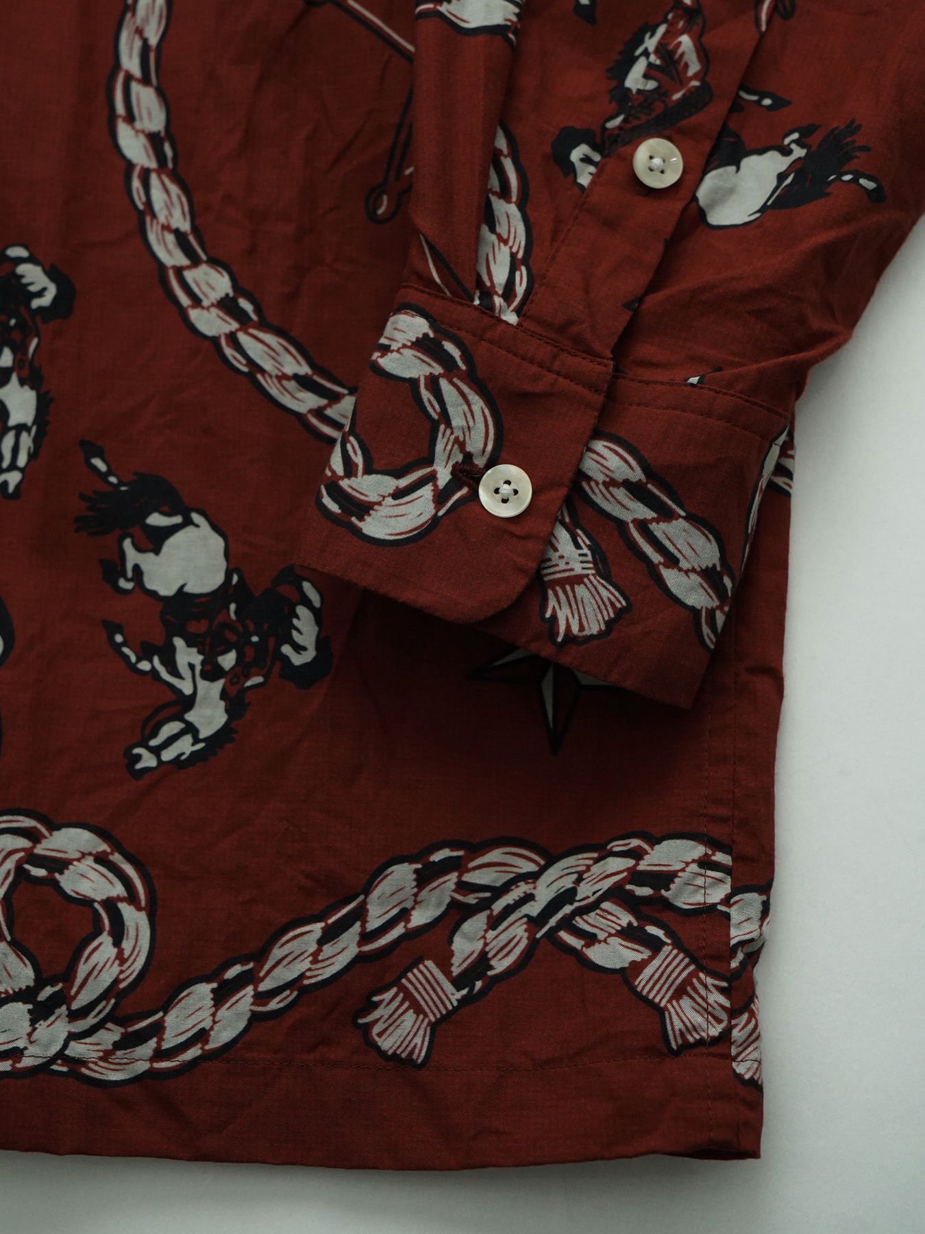 【予約品 11月23日(日) 締切】WESTERNBANDANA SHIRTS / バンダナプリント シャツ / RED