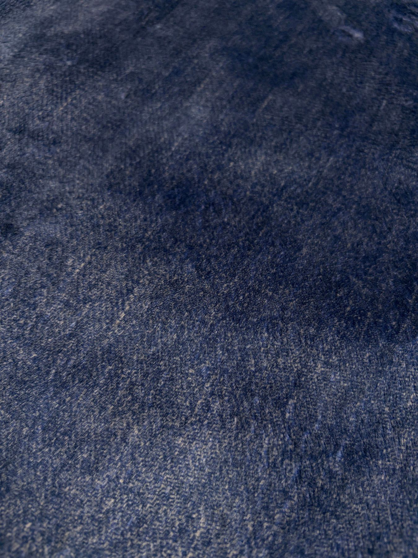 【予約品 3月9日(月) 18:00 締切】FLEECE DENIM VEST A / クリスタルクロスガン デニムプリント フリース ベスト / ブルー