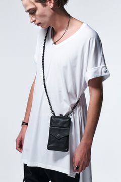 《予約品》 パイソンポシェットチェーンベルト付 Pochette+ChainBelt / ブラック 【kiryuyrik】 2023年3月以降入荷予定