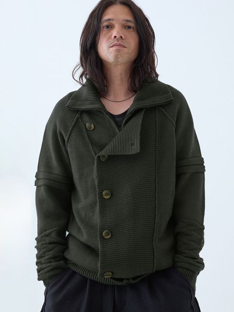 【予約品 6月2日(月) AM10時 締切】Standrop / ニットブルゾン / チャコール
