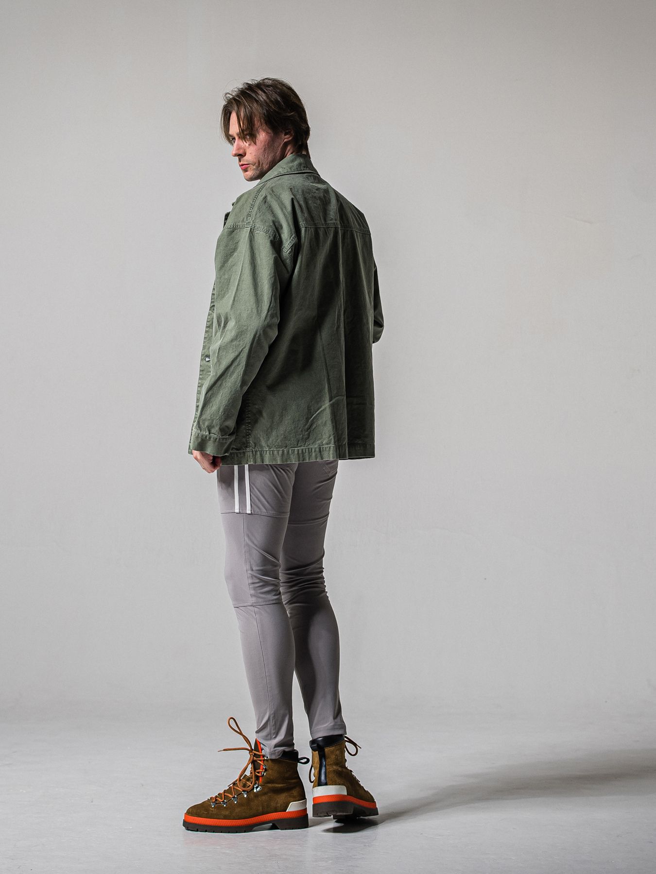 【予約品 11月16日(日) 締切】JOHNSON LINE PANTS / ジョンソンラインパンツ / グレー×ホワイト