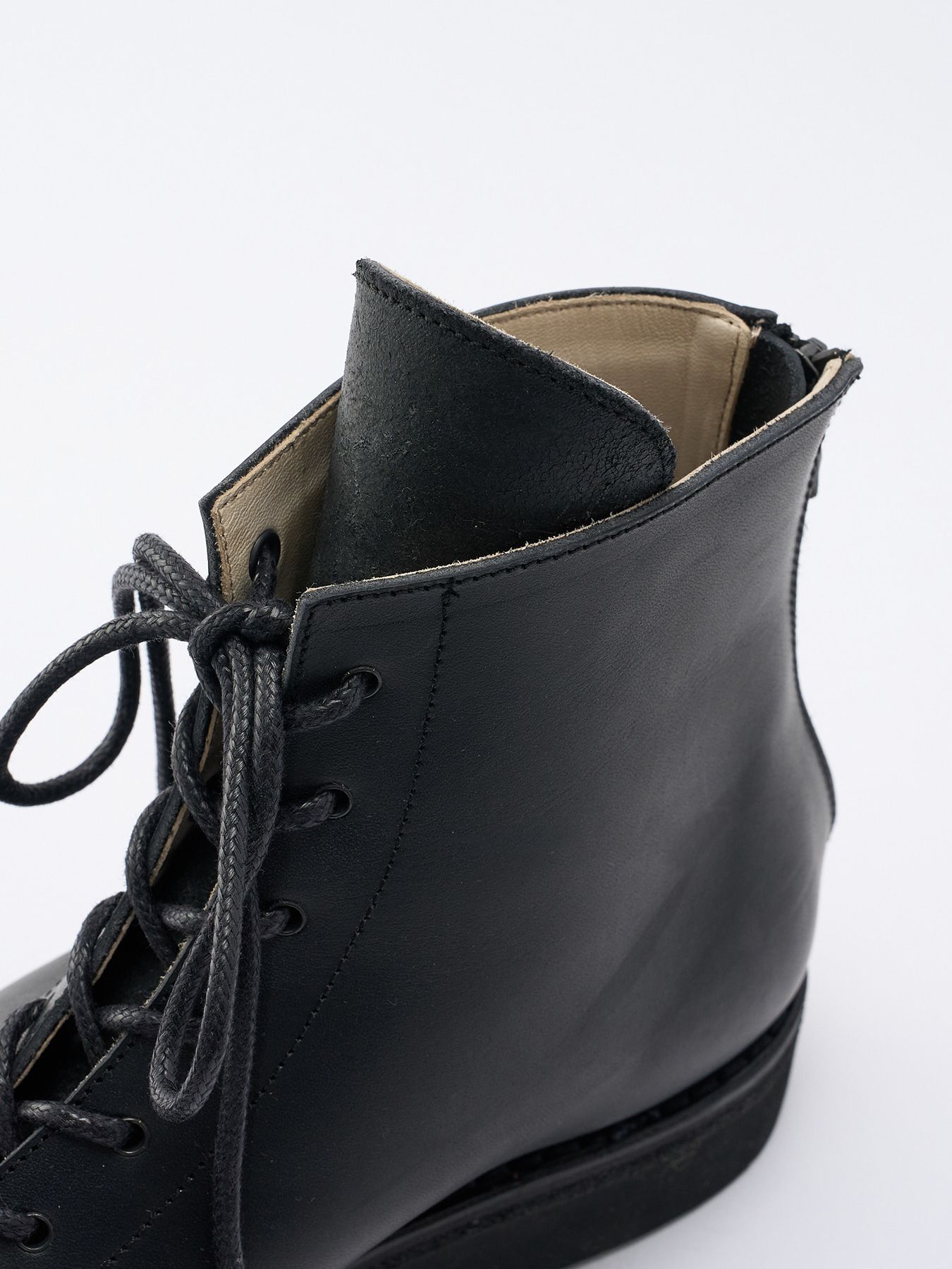 【予約品 4月19日(日) 18時締切】modern lineman boots / カウレザー モダン ラインマンブーツ / ブラック