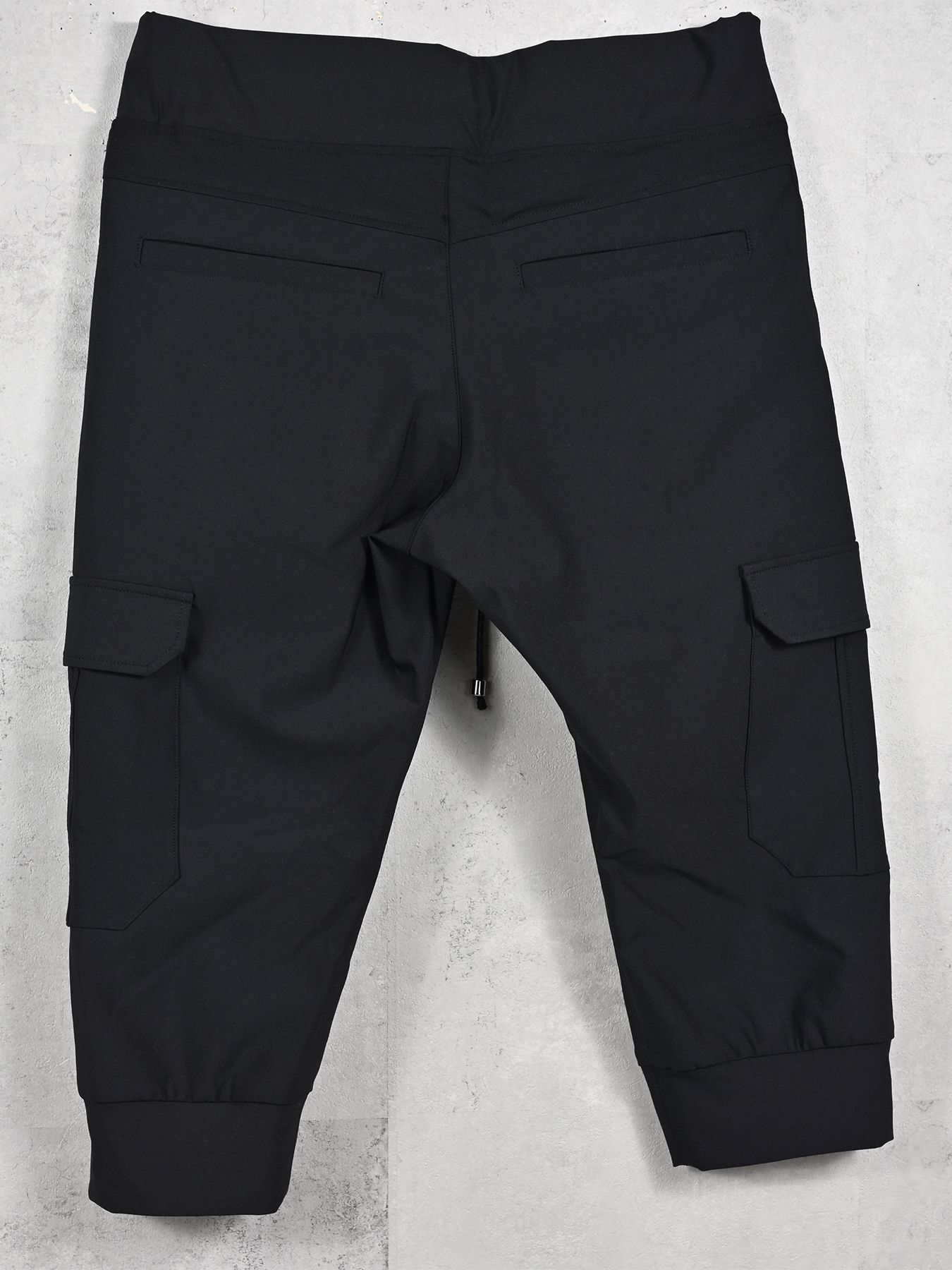 【予約品 11月16日(日) 締切】CARGO CROPPED PT / カーゴクロップド ジャージパンツ / ブラック