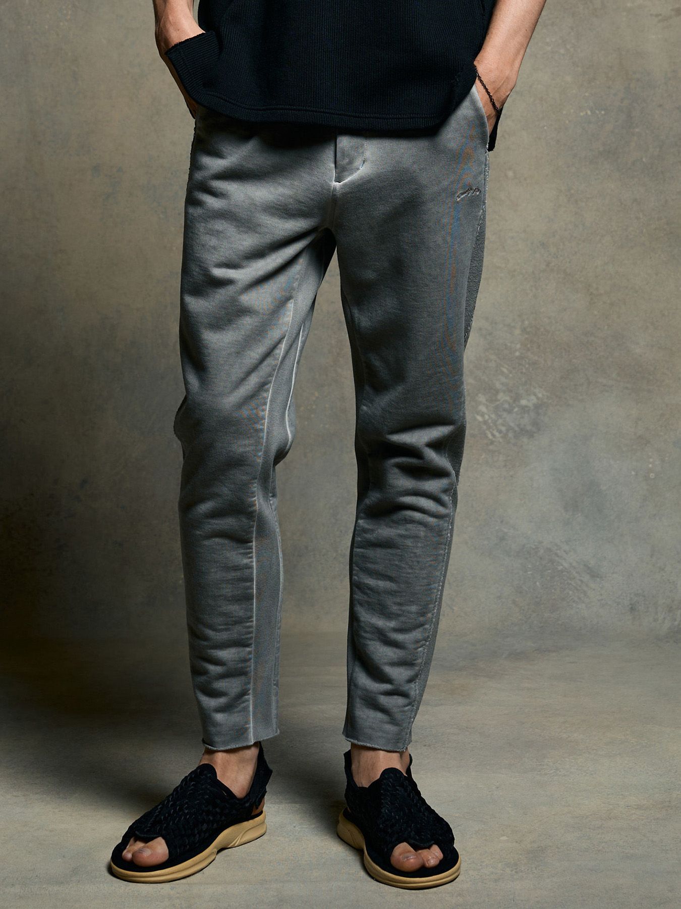 【予約品 9月23日(火) 締切】cut-off sweat pants / カットオフ スウェットパンツ / ライトグレー