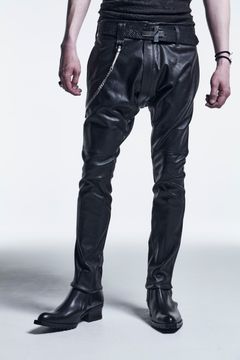 《予約品》 LeatherSaruelPants StretchDeerSkin / Black 【kiryuyrik】 9月入荷予定