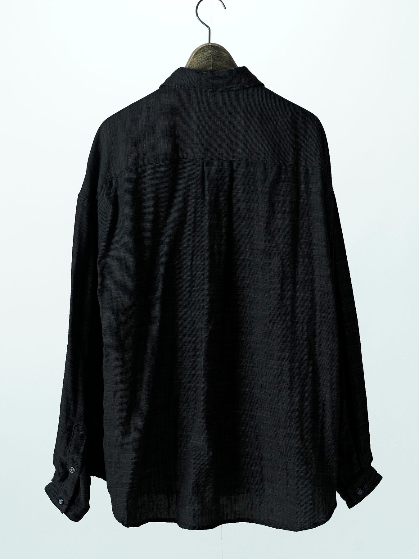 【予約品 11月9日(月) 締切】BACKSTRIPESHIRT / バックストライプシャツ / ブラック