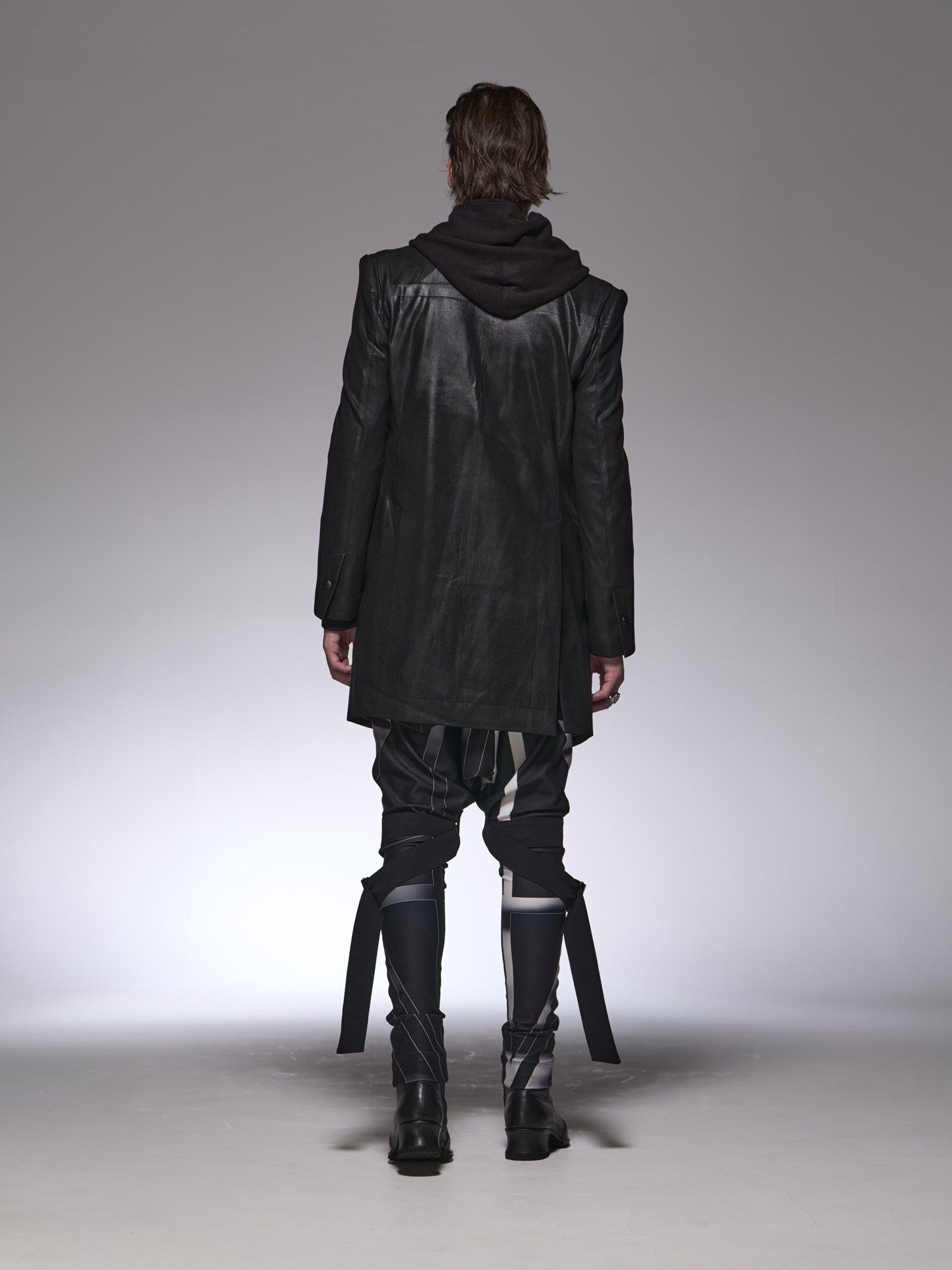 《予約品》 SaruelBondageEasyPants / ユニオンジャックジャージサルエルパンツ / ブラック＆ホワイト