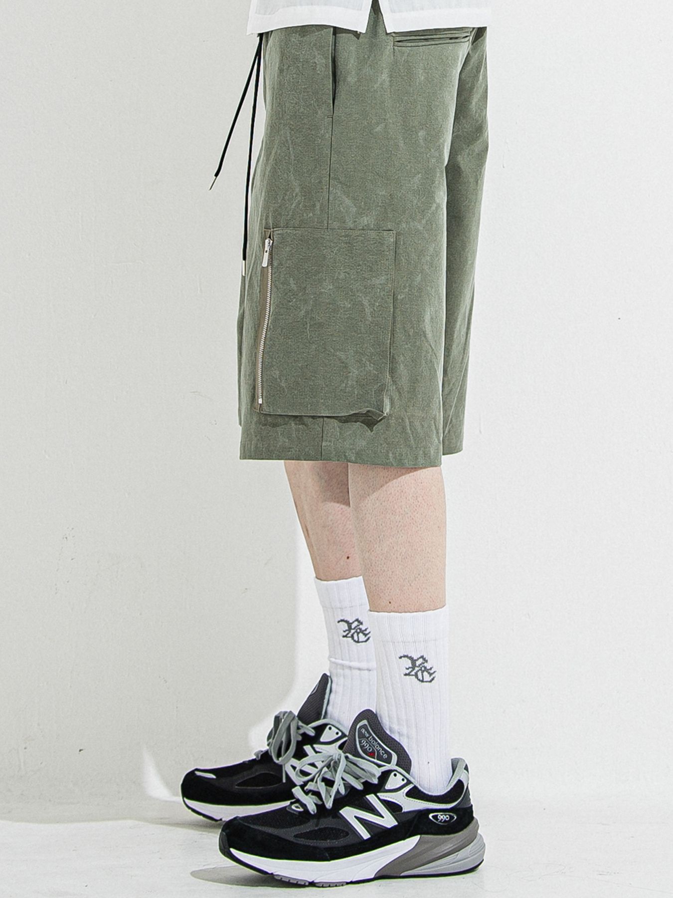 【予約品 】DAVID CARGO HALF PANTS / デヴィッドカーゴハーフパンツ / ヴィンテージカーキ