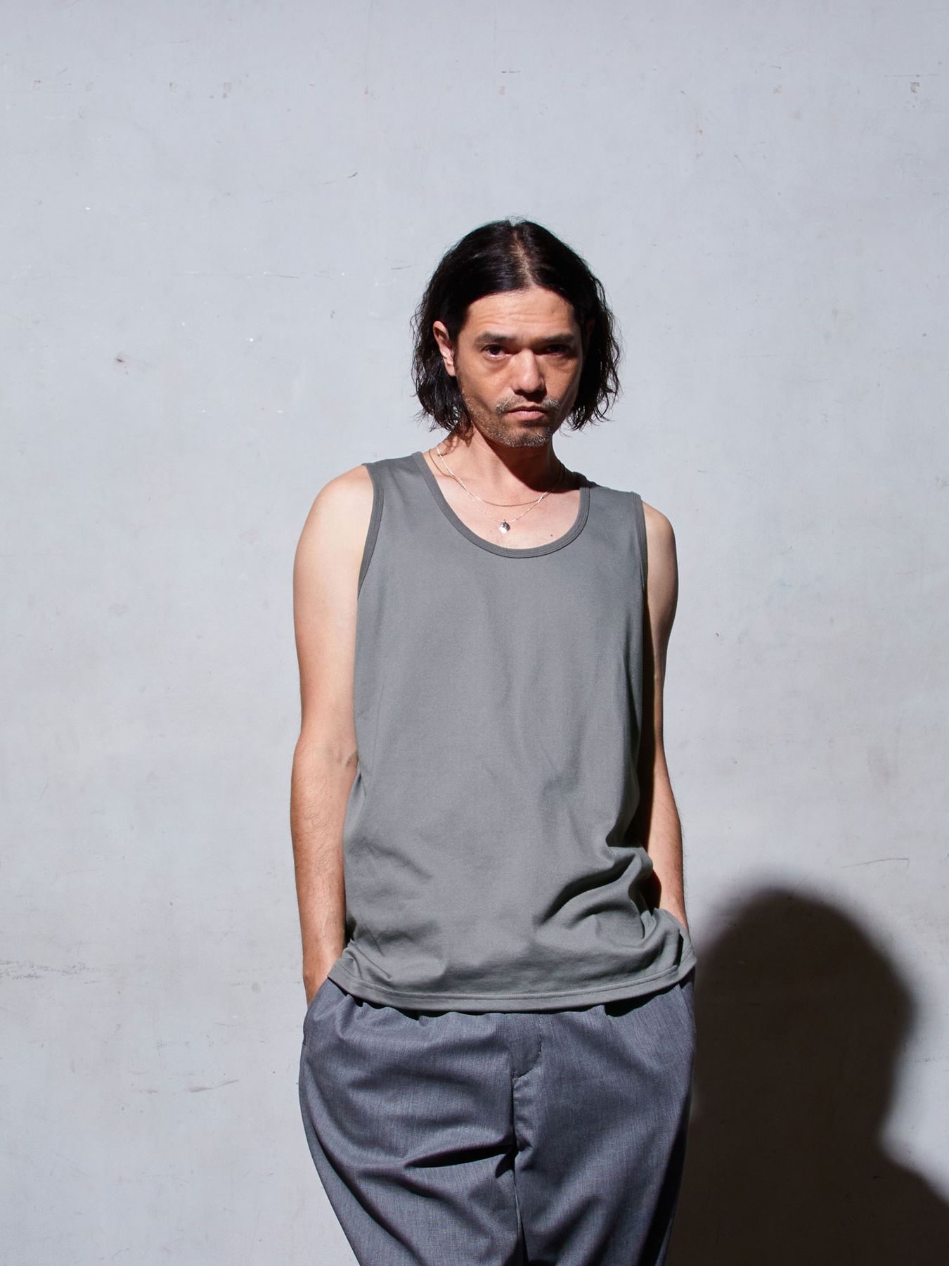 《予約品》 SMOOTH TANK / タンクトップ / チャコール