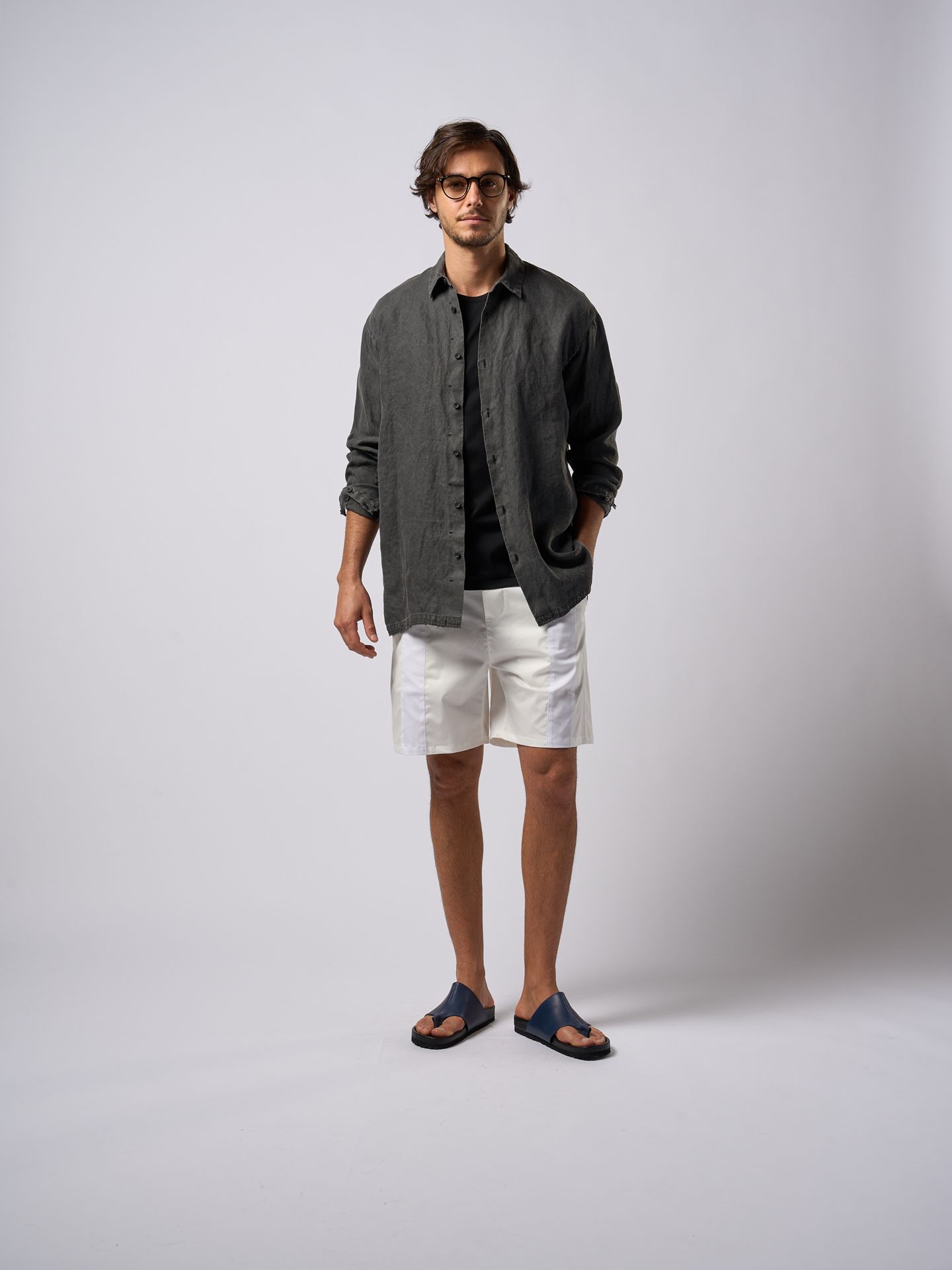 【予約品9月19日 10時締め】 shirt jacket / シャツジャケット / ブラック