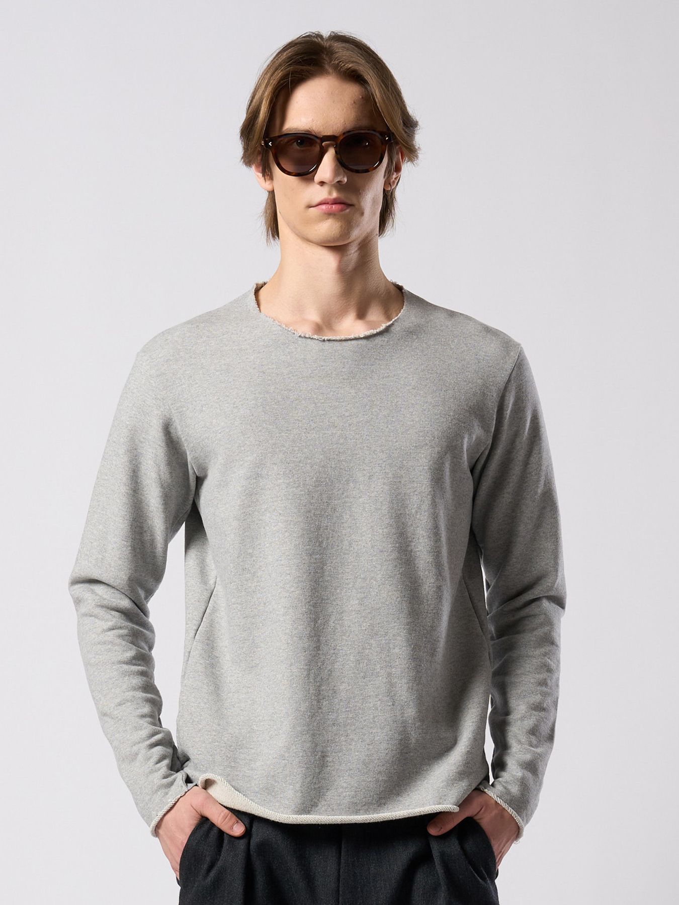 【予約品 4月19日(日) 18時締切】cut-off light sweatshirt / カットオフ ライト スウェットシャツ / トップグレー