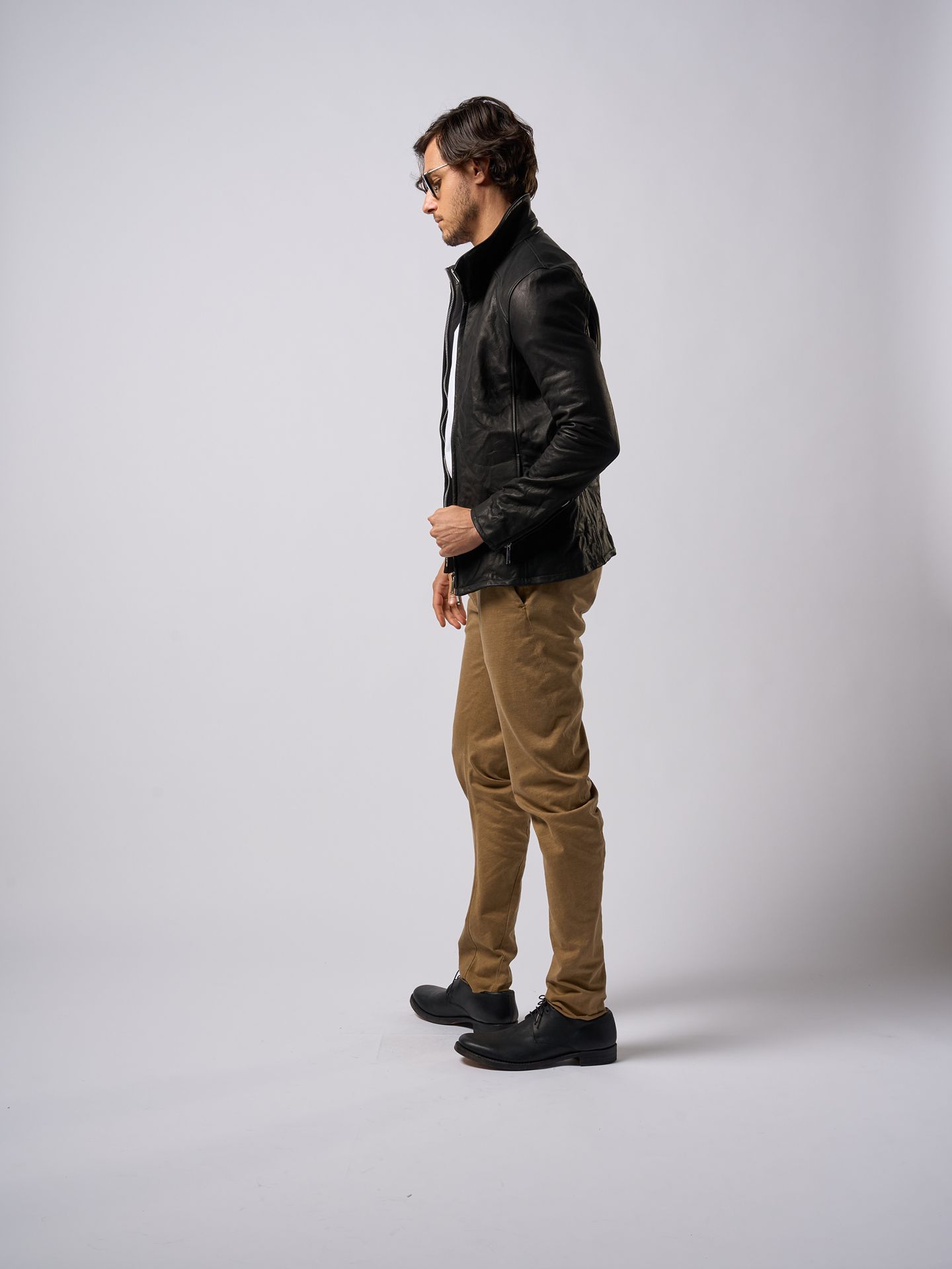 【予約品9月19日 10時締め】 stand riders(cow leather) / ライダース / ブラック