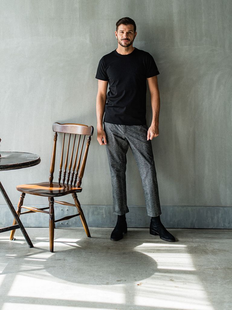 《予約品3月3日18：00締め》 PAT WIDE EASY PANTS / イージーパンツ / グレーブラック