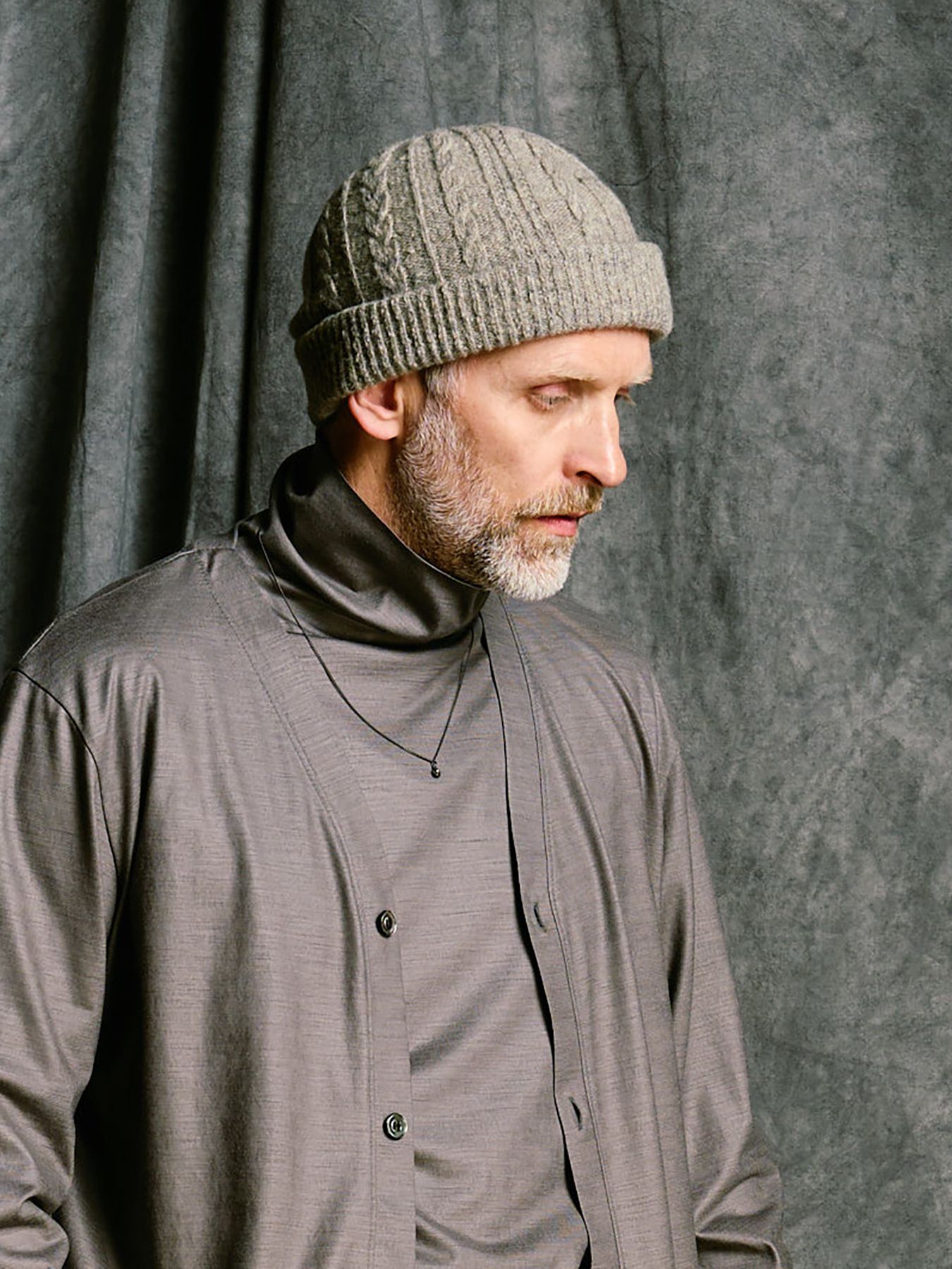 【予約品 4月19日(日) 18時締切】lomond×powder multi kint cap / ウール ニットキャップ / グレー