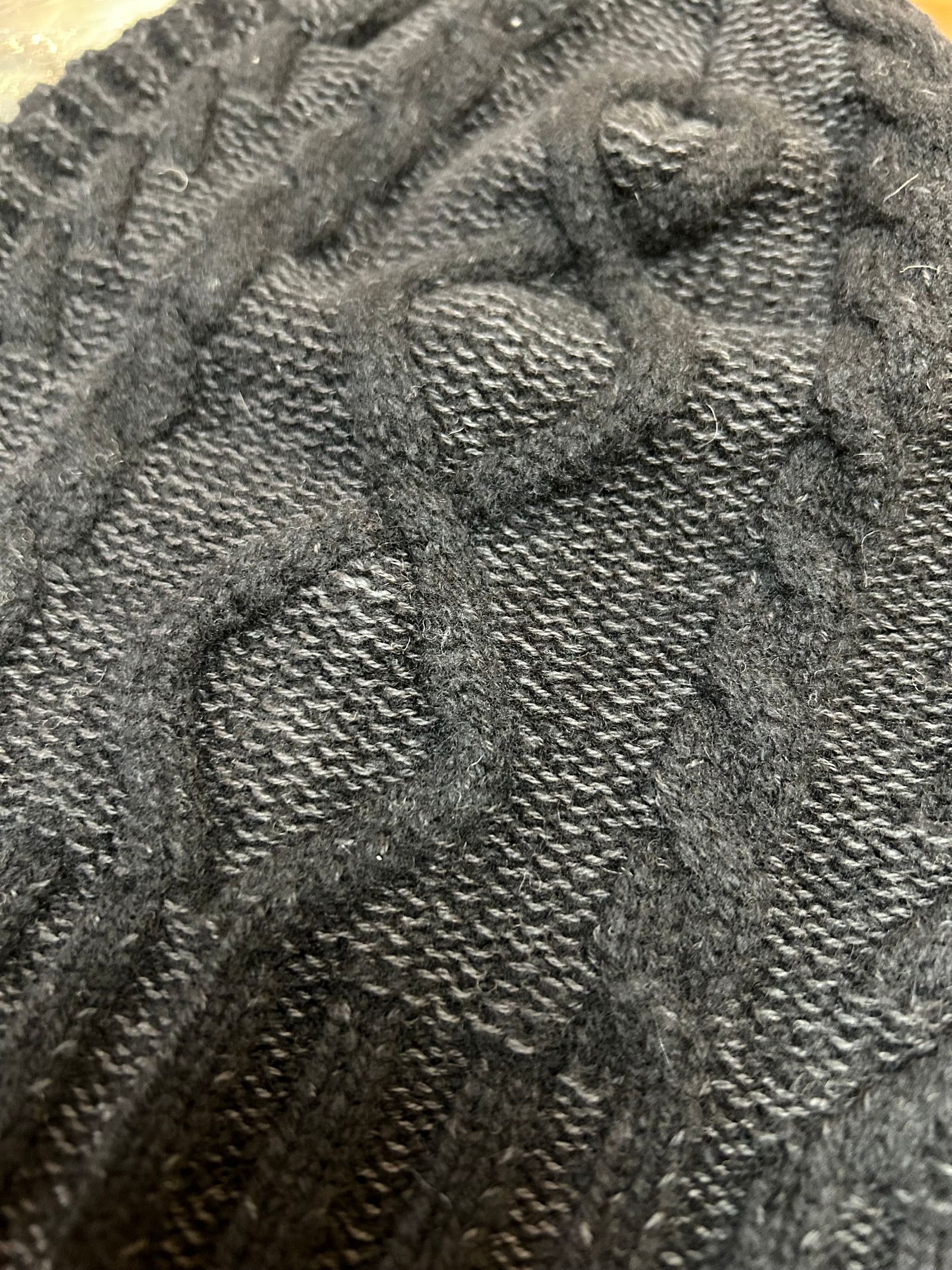 wjk - plating cable knit watch / ニットキャップ / ブラック wjk - plating cable knit watch / ニットキャップ / ブラック