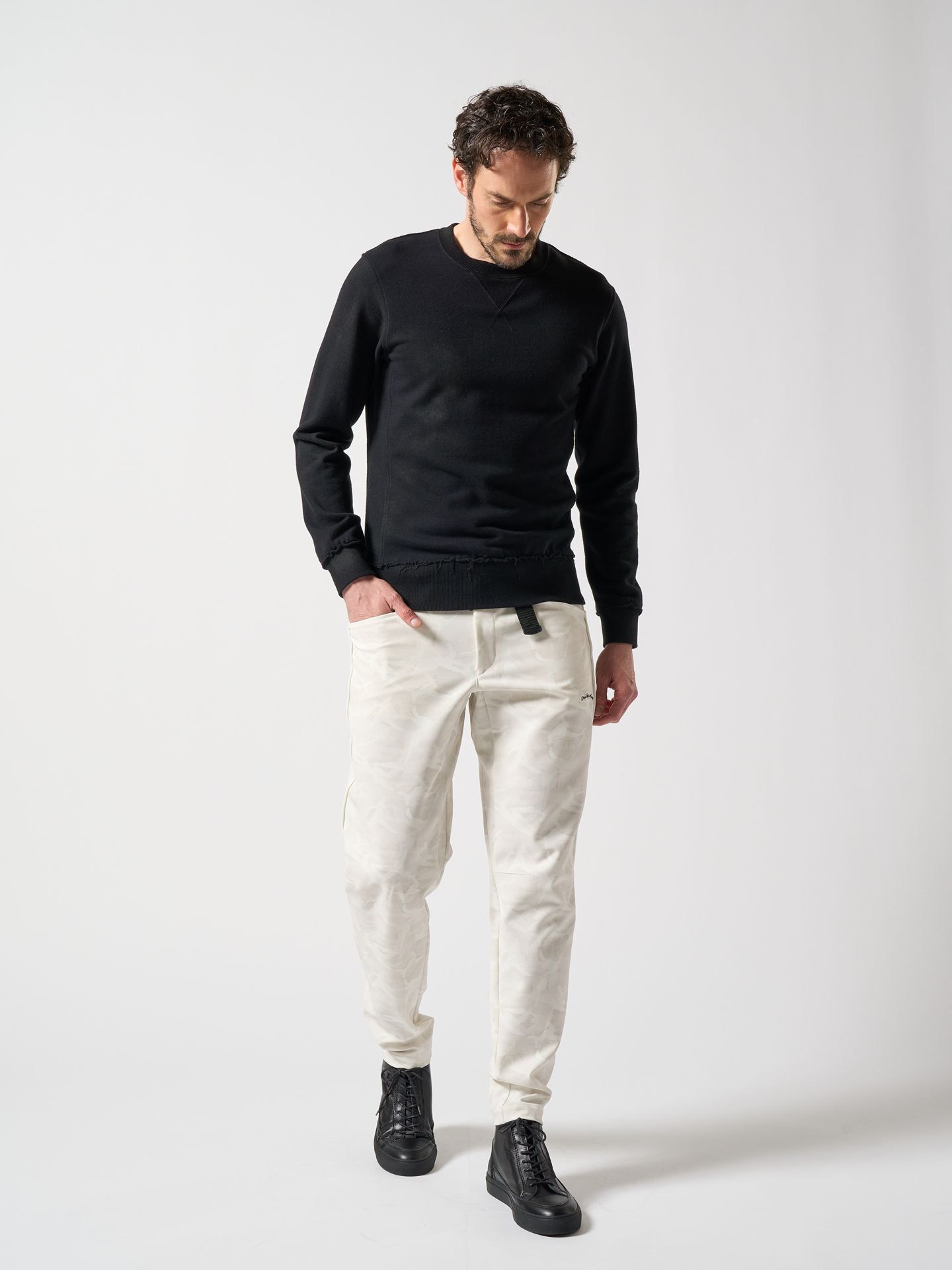 【予約品】 coating sweat / スウェット / デイリーブラック