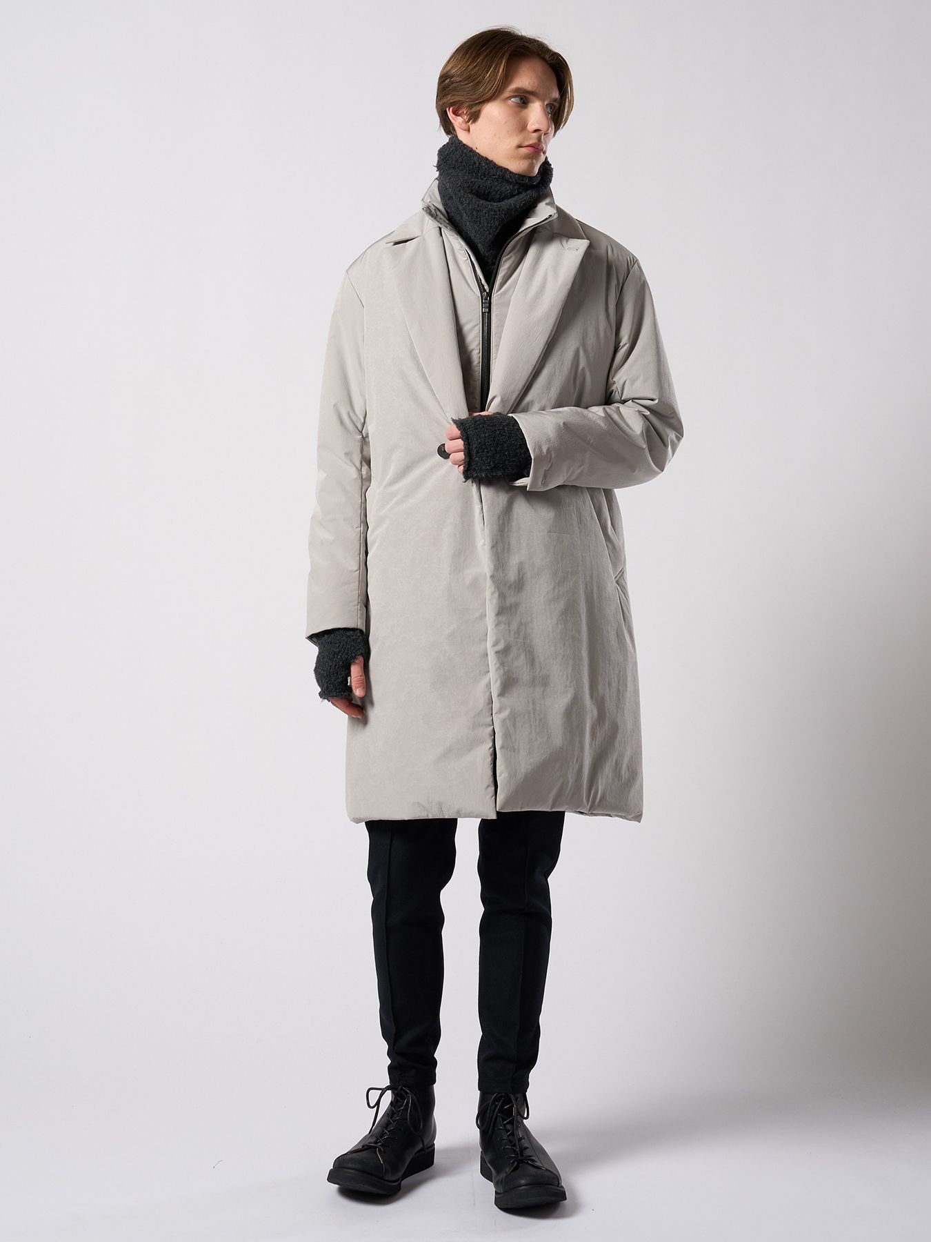 【予約品 4月19日(日) 18時締切】solid zip vest / ソリッド ジップベスト / フェードグレー