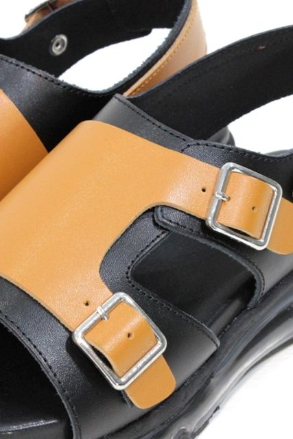 レザーサンダル 6010 / Black×Camel 【HONOUR OVATION】