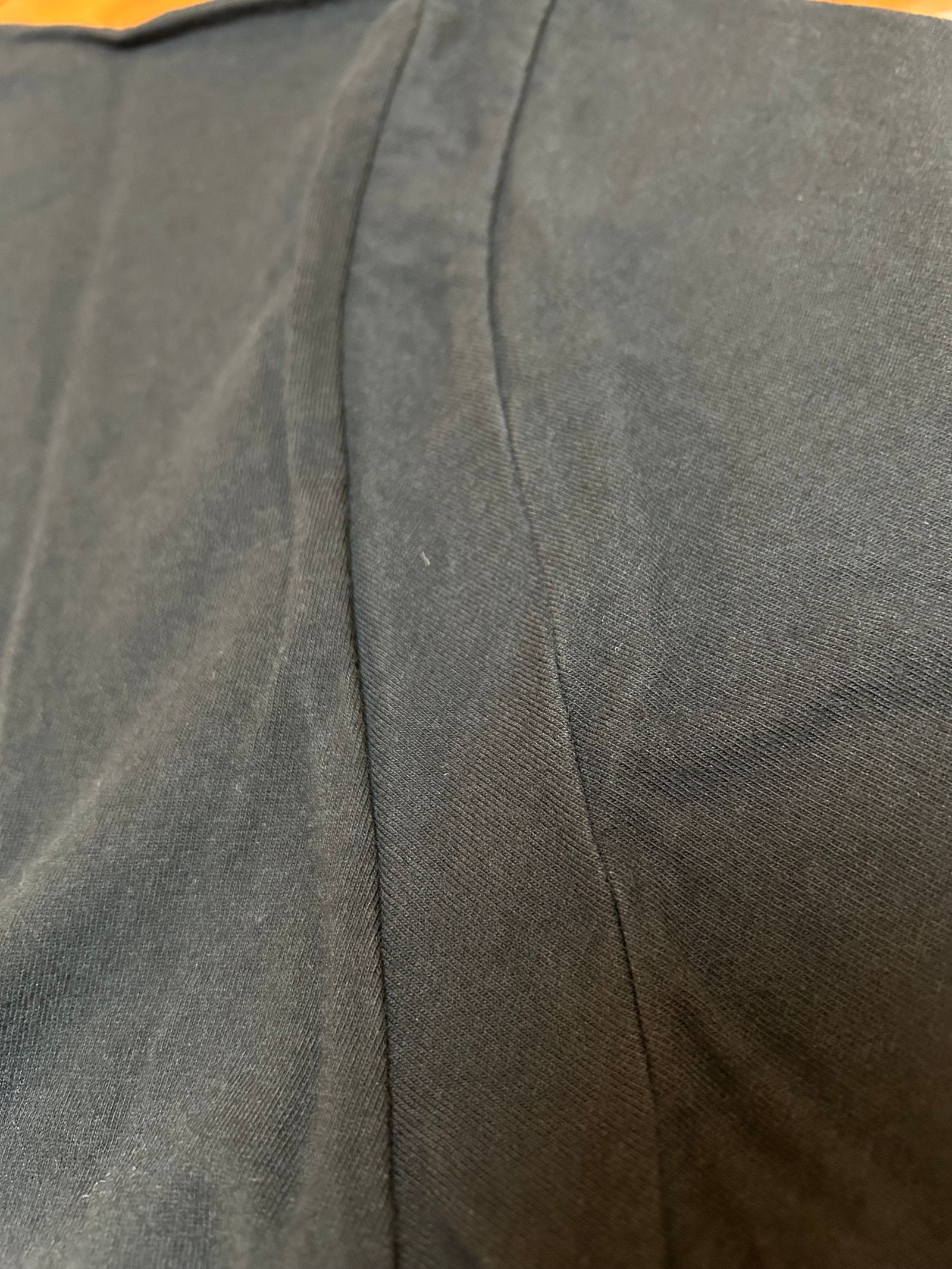30/- ナチュラルソフト天竺 クルーネック T シャツ / Neck T-shirt / ブラック 【STRUM】