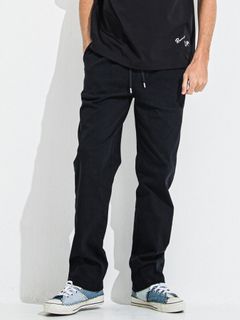 【予約品 】DENIM JERSEY WIDE PT / デニムジャージワイドパンツ / ブラック