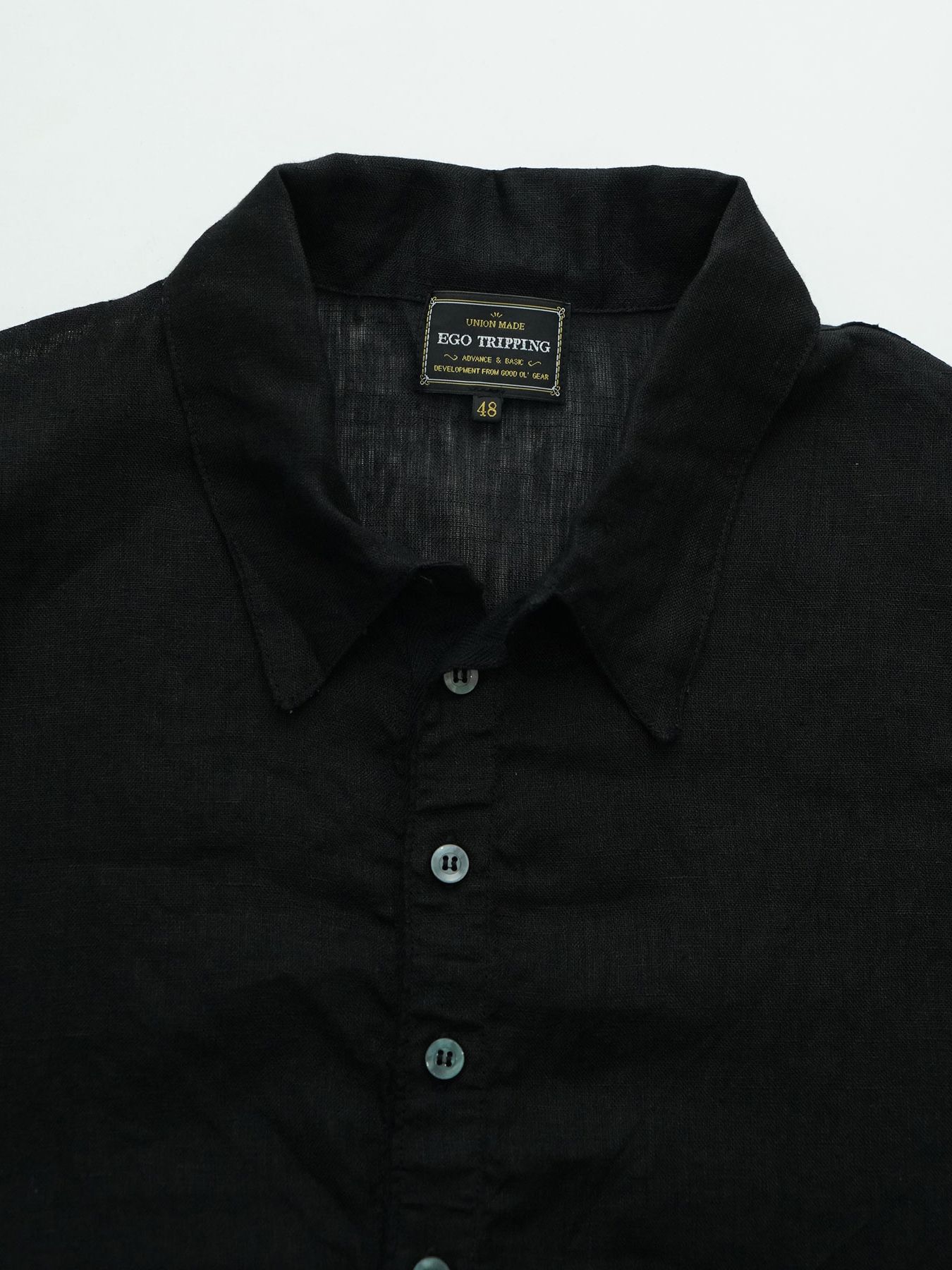 【予約品 11月23日(日) 締切】LINENSHEER POLO / リネン ポロシャツ / BLACK