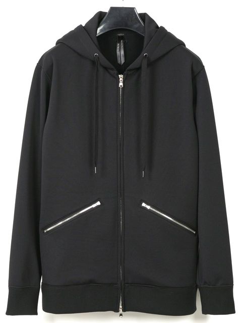 コーデュラ 裏フリース ジップアップ フーディー /  Zipup Hoodie  / ブラック 【STRUM】