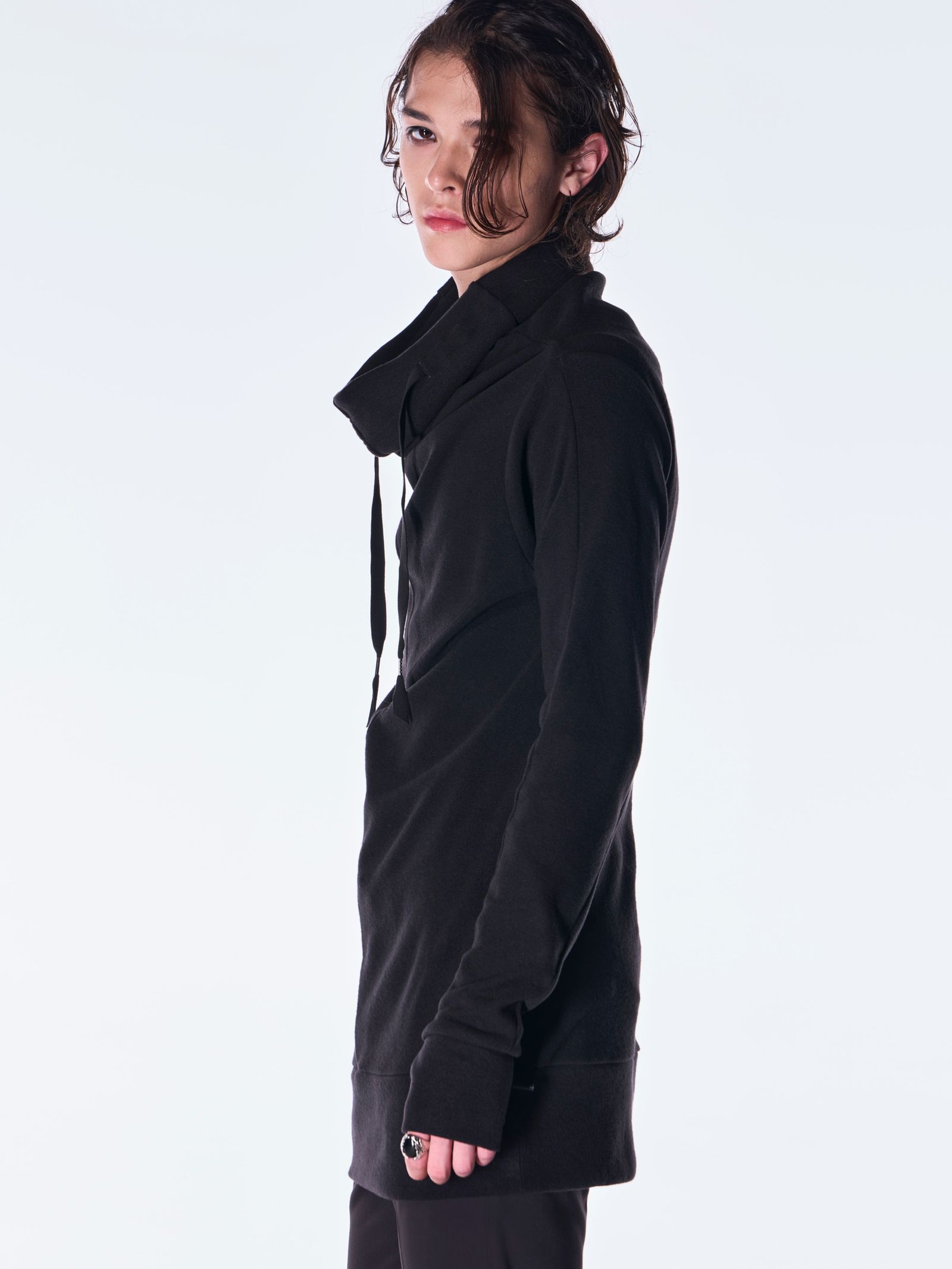【予約品 6月29日(月) 締切】Heat Tech Jersey Loose Neck Pull Over / ルーズネック プルオーバー / ブラック