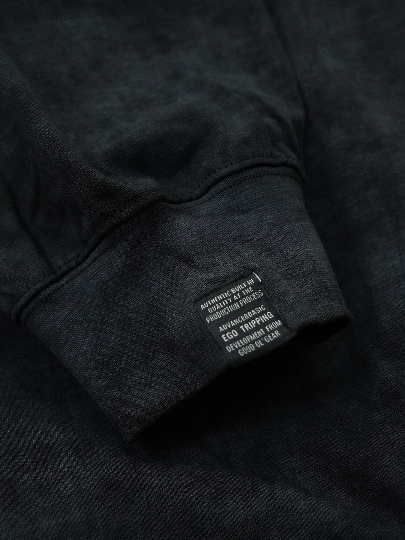 【予約品 10月26日(日) 締切】SWITCHCUT / バイオストーンウォッシュ加工 カットソー / BLACK