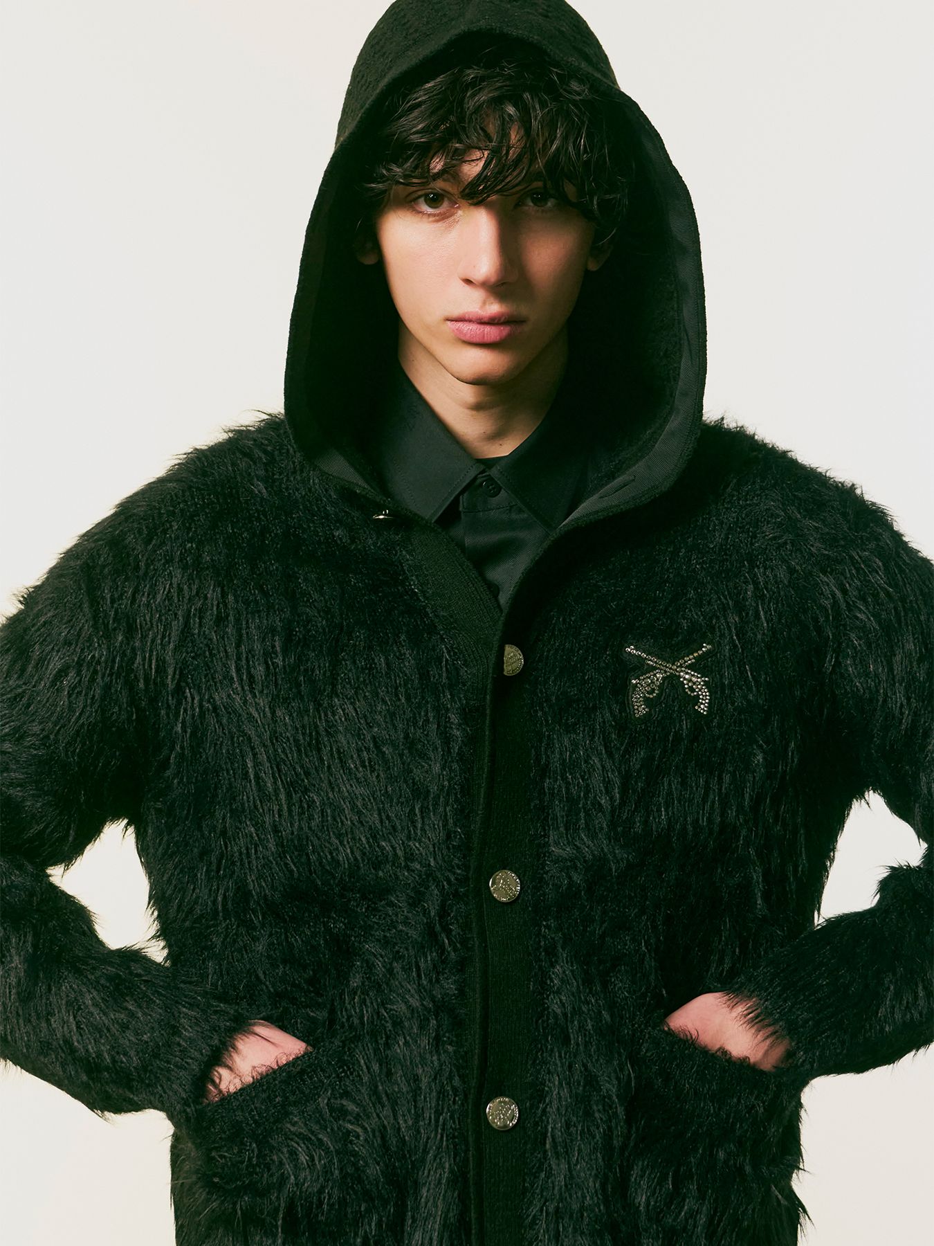 【予約品 】FAR BASKET HOODIE / ファー バスケット フーディ / ブラック