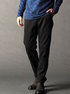 ジャカード織りジャージイージーパンツ BLACK 【NICOLE CLUB FOR MEN】