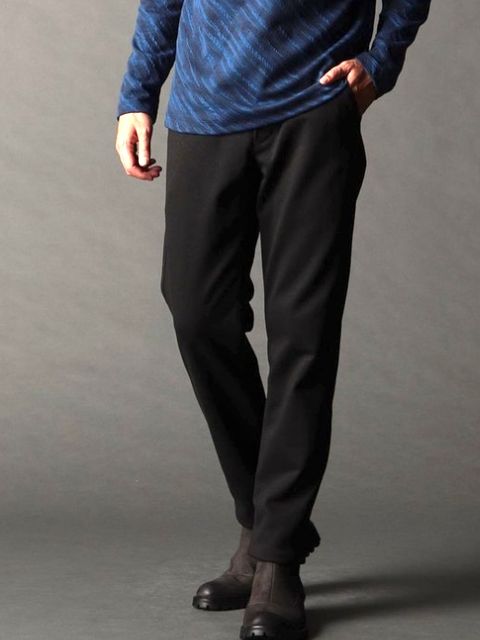 ジャカード織りジャージイージーパンツ BLACK 【NICOLE CLUB FOR MEN】